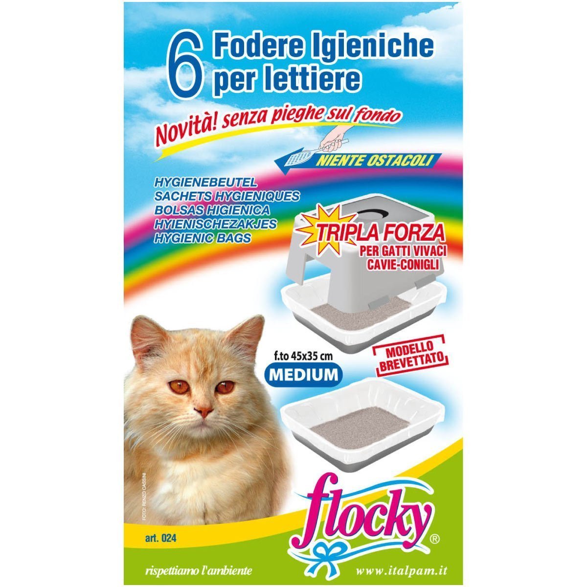 Flocky | Fodere per lettiere gatti | art.024