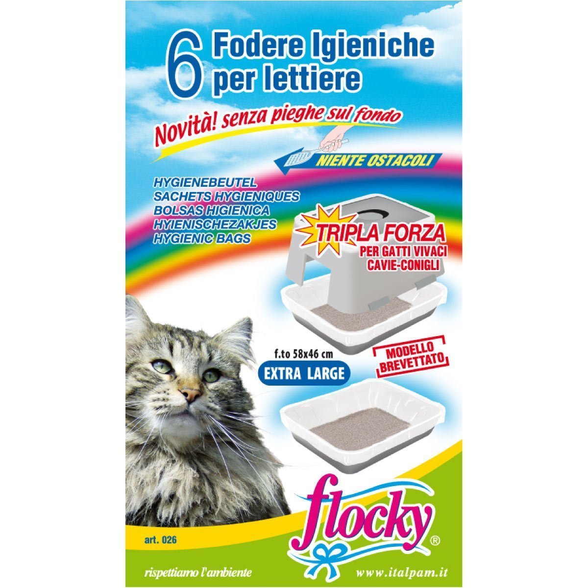 Flocky | Fodere per lettiere gatti | art.026