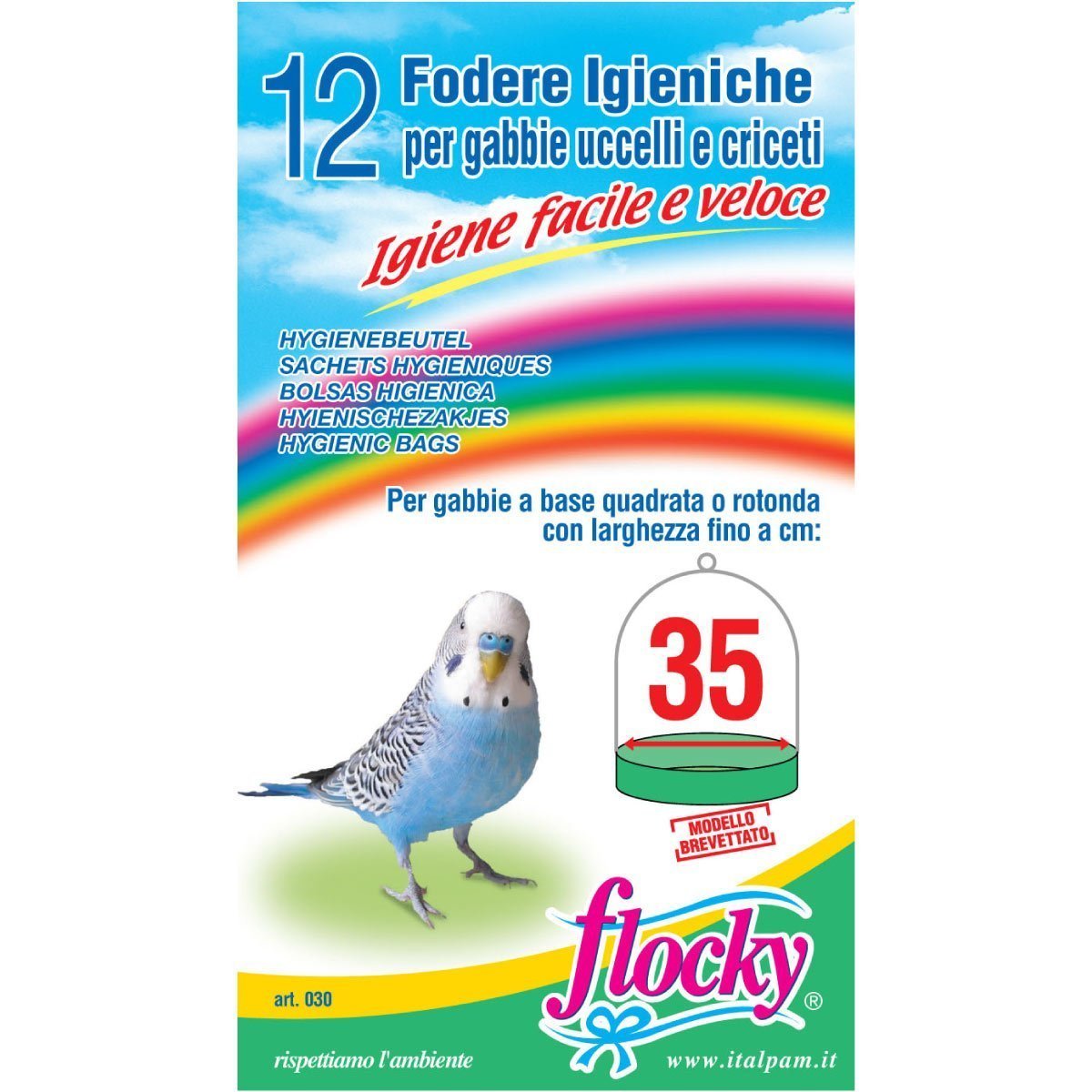 Flocky | Fodere per gabbie uccelli | art.030