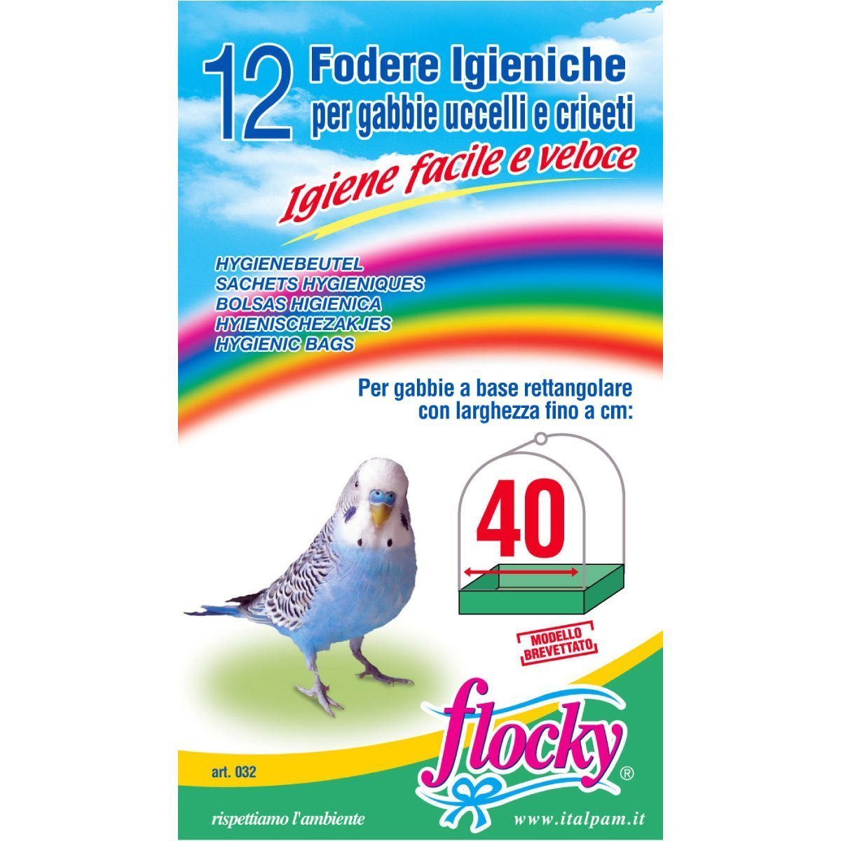 Flocky | Fodere per gabbie uccelli | art.032