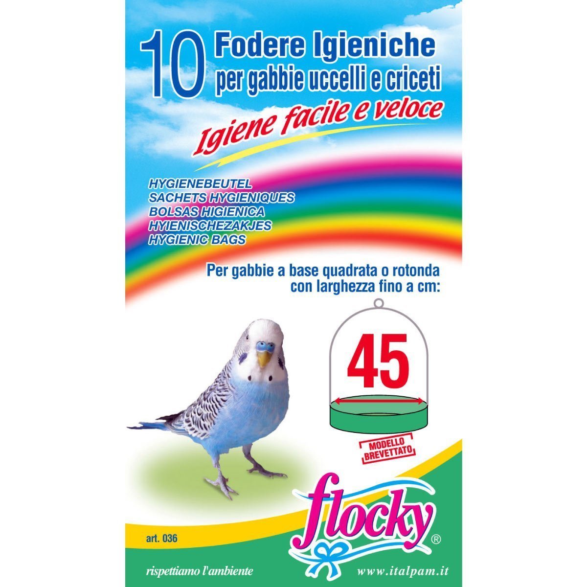 Flocky | Fodere per gabbie uccelli | art.036