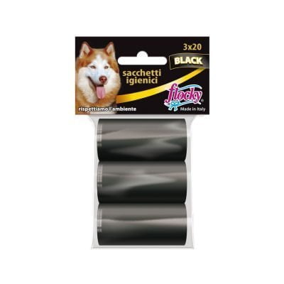 Flocky | Sacchetti igienici per cani | Linea Black | art.113
